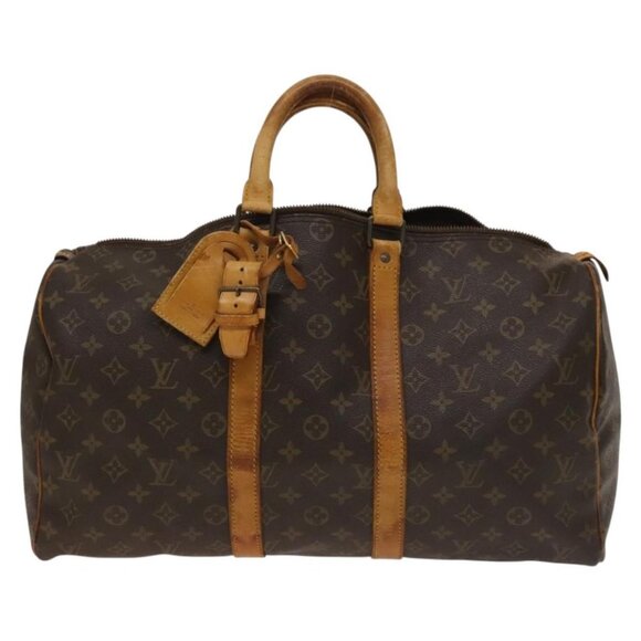 LOUIS VUITTON Monogram Keepall 45 Boston Bag LV Auth - Picture 2 of 16